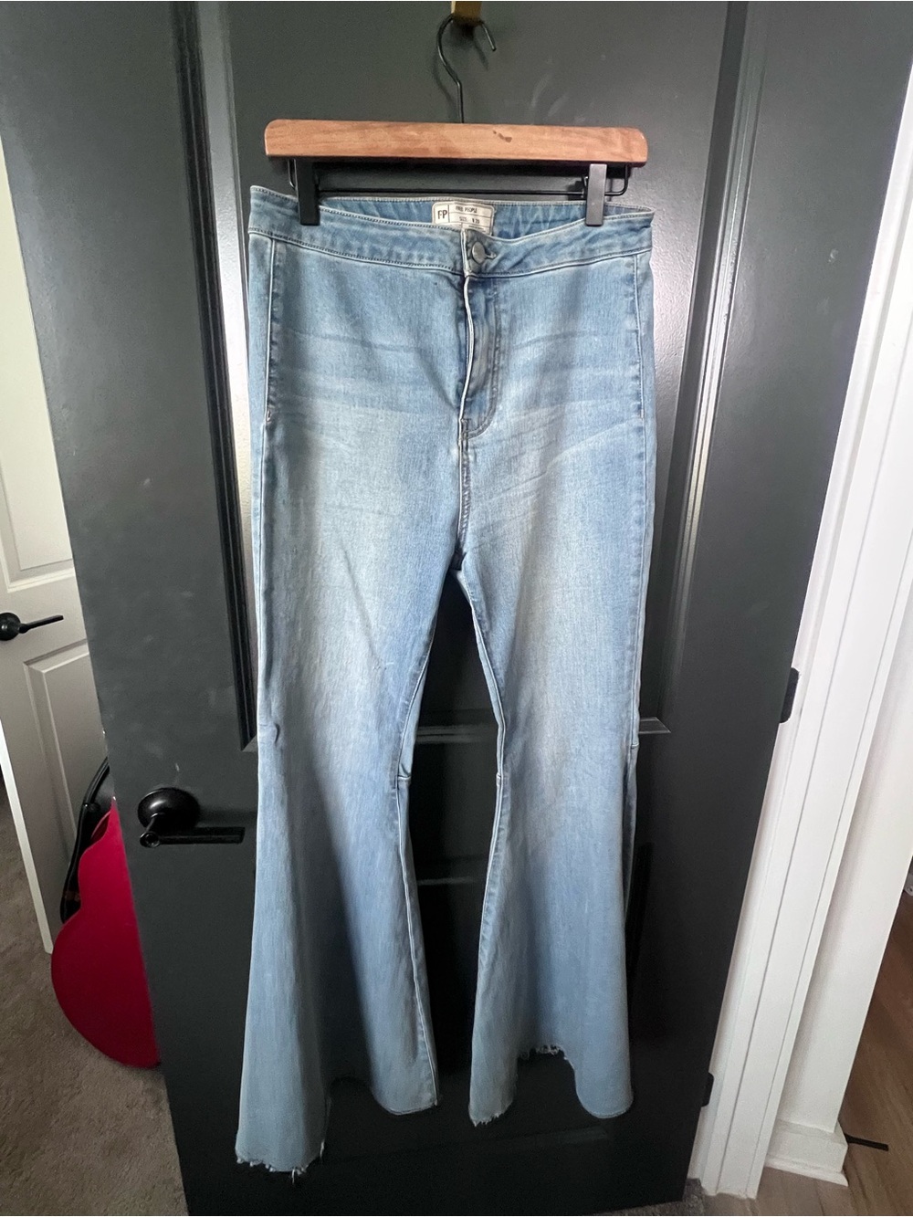 Free People Light Blue Women's Flared Jeans